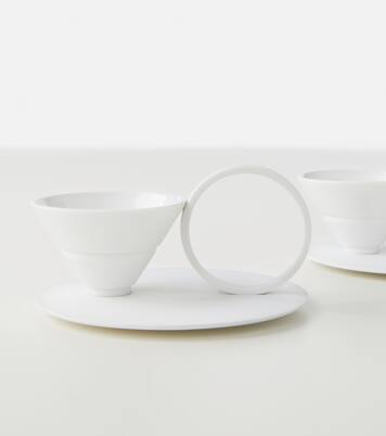 Circle set of 2 coffee cups and saucers by Alessandra Facchinetti | Editions Milano