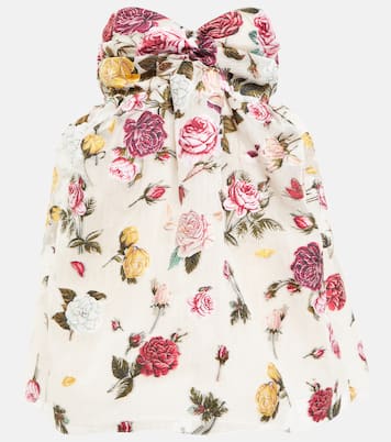 Floral fil coupé minidress | Oscar de la Renta