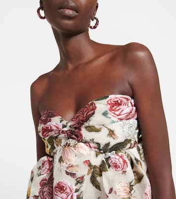 Floral fil coupé minidress | Oscar de la Renta
