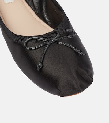Ballerine in raso | Miu Miu