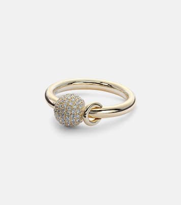 Bague Piercing en or 14 ct et diamants | Rainbow K