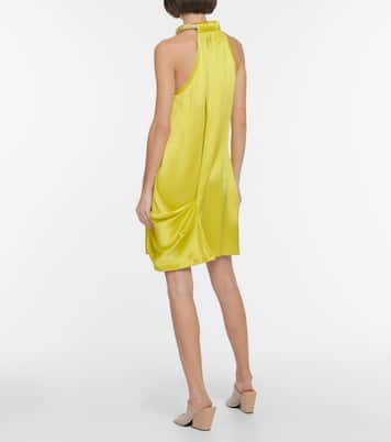 Halterneck satin minidress | Stella McCartney