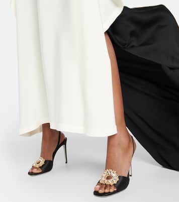 Sandalen Amanda 105 aus Satin | Rene Caovilla
