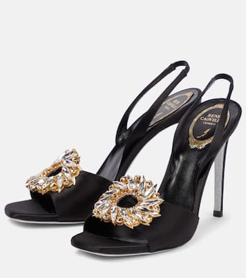 Sandalen Amanda 105 aus Satin | Rene Caovilla