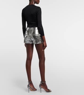 Shorts Coria in pelle metallizzata | Isabel Marant