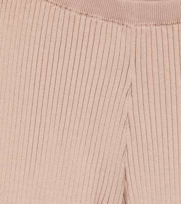 Ribbed-knit cotton pants | Brunello Cucinelli Kids