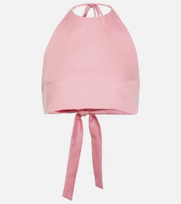 Cropped-Top Marseille aus Leinen | Asceno
