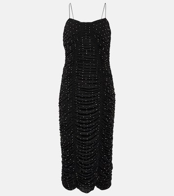 Crystal-embellished mesh midi dress | Rotate