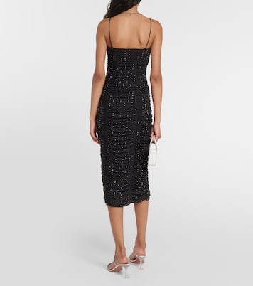 Crystal-embellished mesh midi dress | Rotate