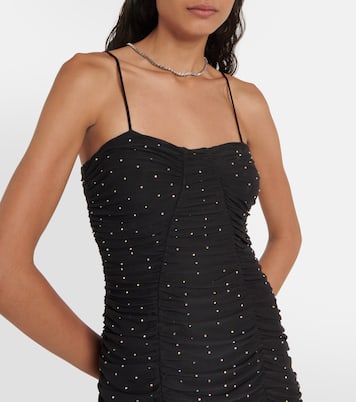 Crystal-embellished mesh midi dress | Rotate