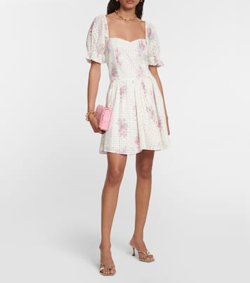 Altima floral cotton minidress | LoveShackFancy