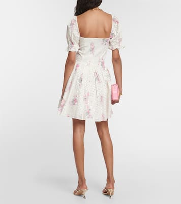 Altima floral cotton minidress | LoveShackFancy