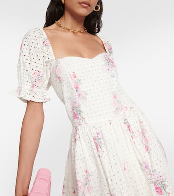 Altima floral cotton minidress | LoveShackFancy