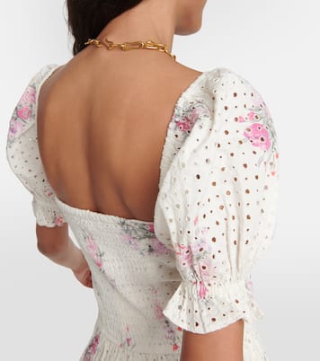 Altima floral cotton minidress | LoveShackFancy