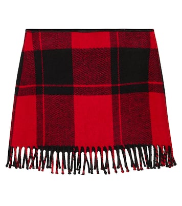 Checked fringe skirt | Il Gufo