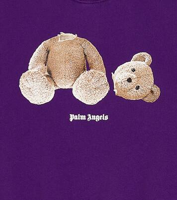Felpa in jersey di cotone con stampa | Palm Angels Kids