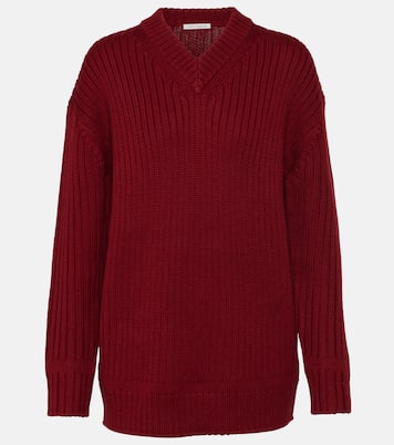 Jersey de punto acanalado de lana | Emilia Wickstead