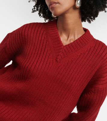 Jersey de punto acanalado de lana | Emilia Wickstead
