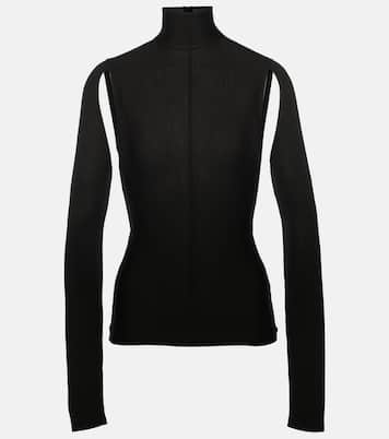 Marlowe virgin wool turtleneck top | Khaite