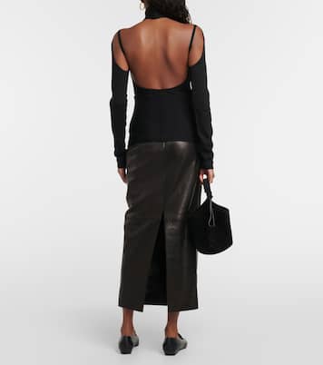 Marlowe virgin wool turtleneck top | Khaite