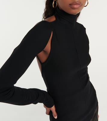 Marlowe virgin wool turtleneck top | Khaite