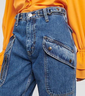 Racer high-rise tapered cargo jeans | Re/Done