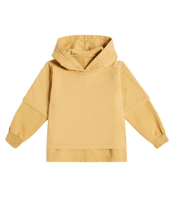 Sweat-shirt à capuche Hustler en coton | Rick Owens Kids