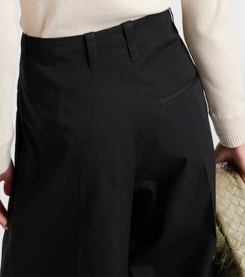 Pantaloni a gamba larga in seta e cotone | Bottega Veneta