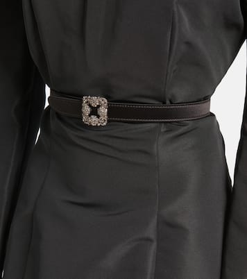 Gürtel Hangisi aus Satin mit Kristallen | Manolo Blahnik