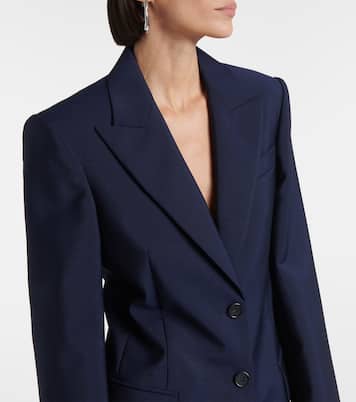 Benares wool-blend canvas blazer | Sportmax