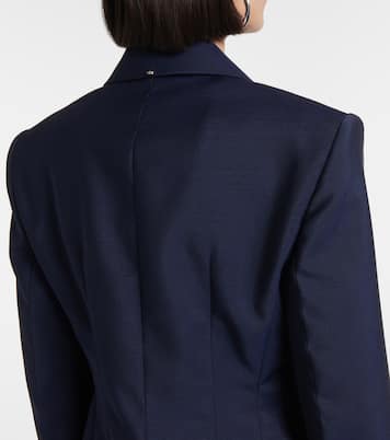 Benares wool-blend canvas blazer | Sportmax