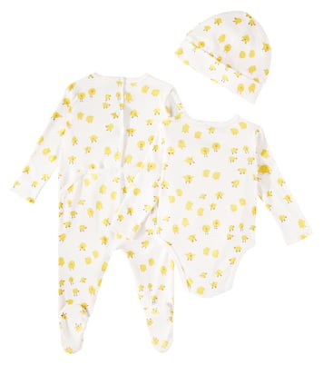 Baby cotton bodysuit, blanket, and hat set | Stella McCartney Kids