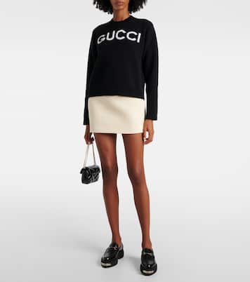 Sweat-shirt en laine à logo | Gucci
