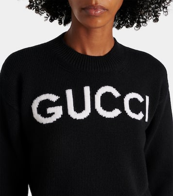 Sweat-shirt en laine à logo | Gucci