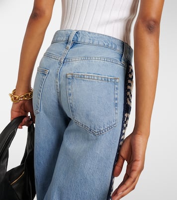 Le Jane Crop Crochet straight jeans | Frame
