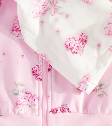 Bebé - sudadera con capucha de jersey floral | Monnalisa