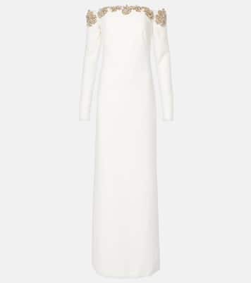 Meline embellished crêpe gown | Costarellos