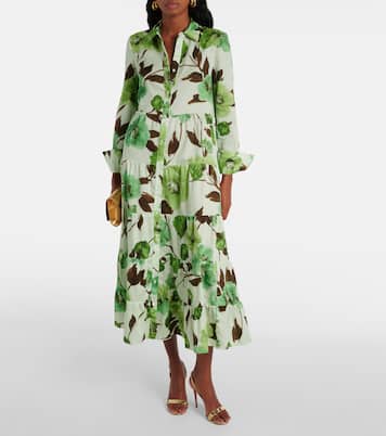 Floral cotton shirt dress | Erdem