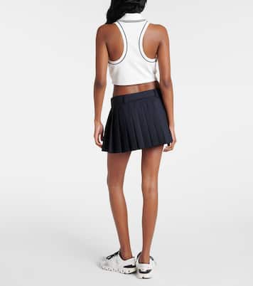 Polo cropped in piqué con logo | Tory Sport