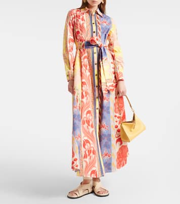 Robe chemise imprimée en coton mélangé | Etro