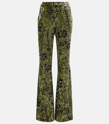 Pantalones flared Ruthette de terciopelo | Diane von Furstenberg