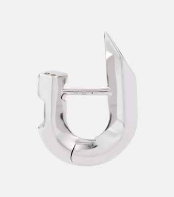 Orecchini a cerchio Hollow Spike in argento sterling | Burberry