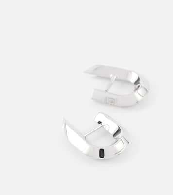 Orecchini a cerchio Hollow Spike in argento sterling | Burberry