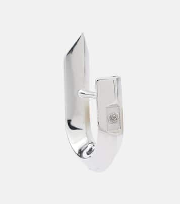 Orecchini a cerchio Hollow Spike in argento sterling | Burberry