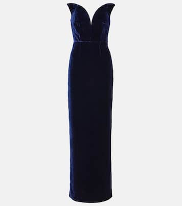 Robe longue en velours | Roland Mouret