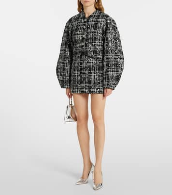 Sequined bouclé miniskirt | Rotate