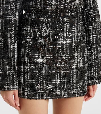Sequined bouclé miniskirt | Rotate