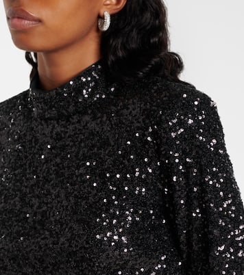 Top cropped con paillettes | Frame