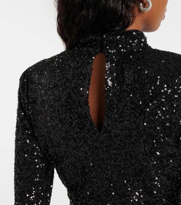 Top cropped con paillettes | Frame