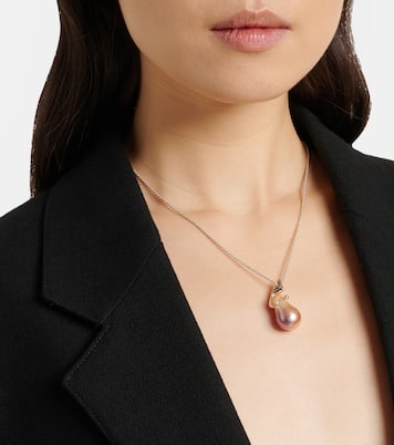 Collana in argento sterling con perla d’acqua dolce | Bottega Veneta
